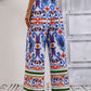 Bohemian Paisley Printed High-Rise Wide Leg Pants
