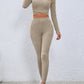 Bohemian Flirty Crisscross Knit Top and Leggings Set