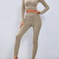 Bohemian Flirty Crisscross Knit Top and Leggings Set