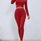 Bohemian Flirty Crisscross Knit Top and Leggings Set