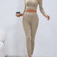 Bohemian Flirty Crisscross Knit Top and Leggings Set