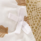 Little Baby Girl Bohemian Eyelet Lace Round Neck Top and Plaid Skort Set