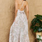 Bohemian OneTheLand Watch Me Grow Open Cross Back Maxi Dress