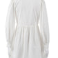 Women's Deep V-Neck Lantern Puff Sleeves Dress