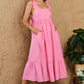 Bohemian Heyson Mark My Words Full Size Ruffle Sleeve Flare Midi Dress