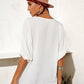 Boho Striped Off-Shoulder Frill Hem Knit Crop Top