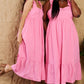Bohemian Heyson Mark My Words Full Size Ruffle Sleeve Flare Midi Dress