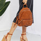 Bohemian Certainly Chic Faux Leather Woven Backpack Bag