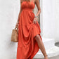 Courtney Boho Spaghetti Strap Cutout Tie Back Maxi Dress