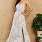 Bohemian OneTheLand Watch Me Grow Open Cross Back Maxi Dress