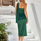 Halter Neck Side Slit Midi Dress