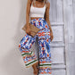Bohemian Paisley Printed High-Rise Wide Leg Pants