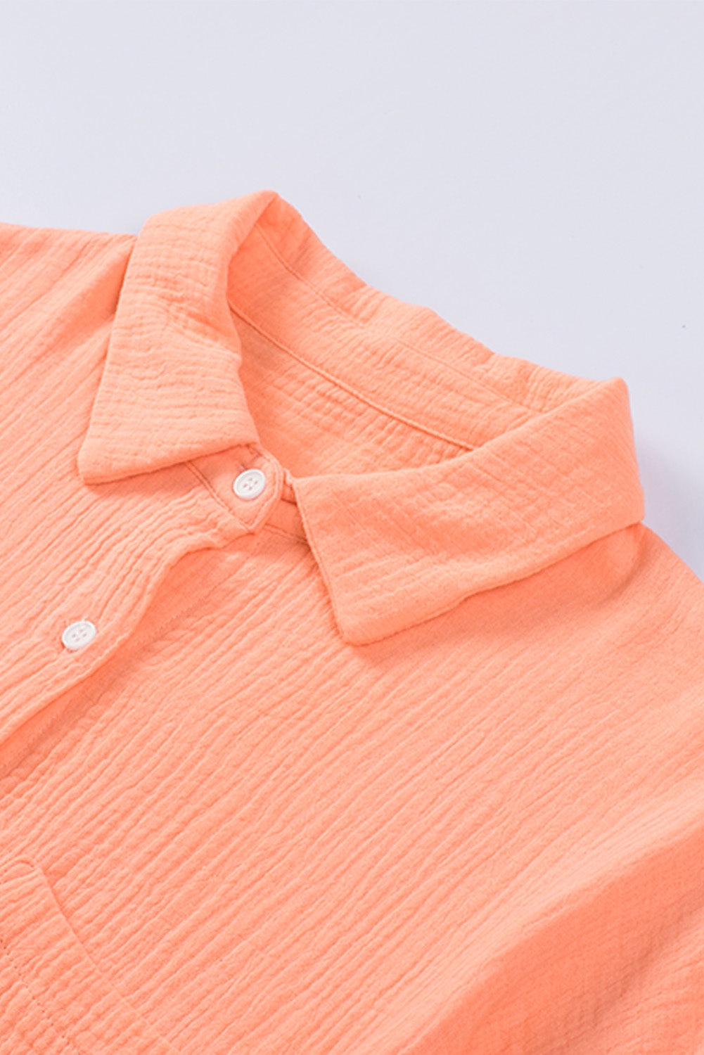 Bohemian Textured Drop Shoulder Color Block Longline Shirt