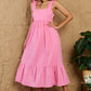 Bohemian Heyson Mark My Words Full Size Ruffle Sleeve Flare Midi Dress
