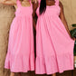 Bohemian Heyson Mark My Words Full Size Ruffle Sleeve Flare Midi Dress