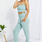 Ribbed Open Back Cropped Racerback Tank Top