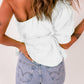 Women's Tied Puff Sleeve One-Shoulder Trendy Top
