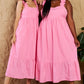 Bohemian Heyson Mark My Words Full Size Ruffle Sleeve Flare Midi Dress