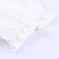 Boho Embroidered Notched Neck Flounce Sleeve Top