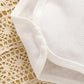 Little Baby Girl Bohemian Eyelet Lace Round Neck Top and Plaid Skort Set