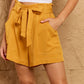 Bohemian Out For The Day High Waist Paper Bag Shorts