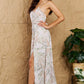 Bohemian OneTheLand Watch Me Grow Open Cross Back Maxi Dress