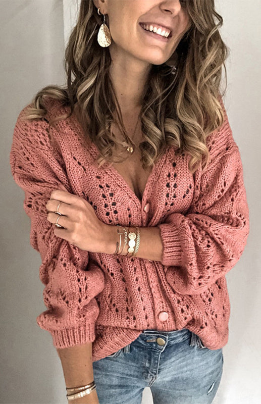 Bohemian Ladies Casual Sweater Knit Cardigan