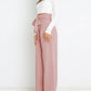 Women's Casual Loose Fit High Waist Career Trouser Pants