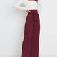 Women's Casual Loose Fit High Waist Career Trouser Pants