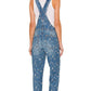 Women's Trendy Denim Dye Dots Classic Overalls