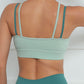 Women's Contrast Color Splicing Fitness Sports Yoga Cross Bra