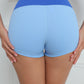 Women's Contrast V-Cut Tiny Waist Gym Shorts