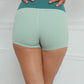 Women's Contrast V-Cut Tiny Waist Gym Shorts