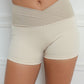 Women's Contrast V-Cut Tiny Waist Gym Shorts