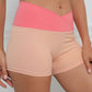 Women's Contrast V-Cut Tiny Waist Gym Shorts