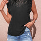 Bohemian Swiss Dot Floral Lace Inlay Shirt