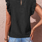 Bohemian Swiss Dot Floral Lace Inlay Shirt