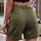 Utility Denim Casual Large Pocket Shorts