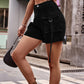 Utility Denim Casual Large Pocket Shorts