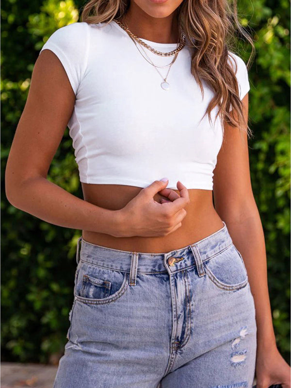Sexy Backless Criss Cross Tie Crop Top