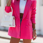 Trendy Long Sleeved Double Breasted Collar Jacket