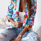Fashion Spring Floral Casual Suit Jacket