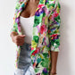 Fashion Spring Floral Casual Suit Jacket