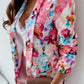 Fashion Spring Floral Casual Suit Jacket