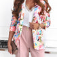 Fashion Spring Floral Casual Suit Jacket