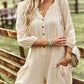 Boho Solid Color Casual Linen Oversized Pockets Romper