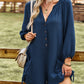 Boho Solid Color Casual Linen Oversized Pockets Romper