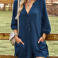 Boho Solid Color Casual Linen Oversized Pockets Romper