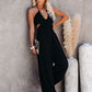 U-Neck Halter Backless Wide Leg Jumpsuit