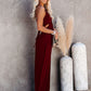 U-Neck Halter Backless Wide Leg Jumpsuit